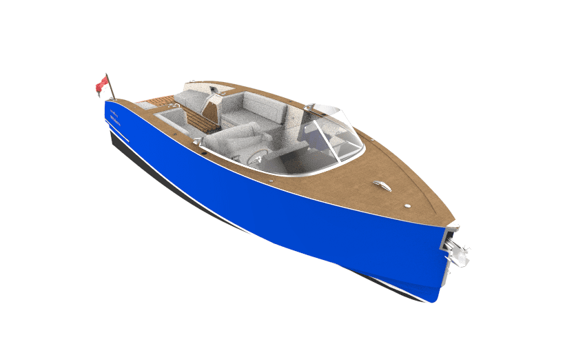 laneva-boats-configurator-electric-boat-design-champagne-interior-blue-exterior